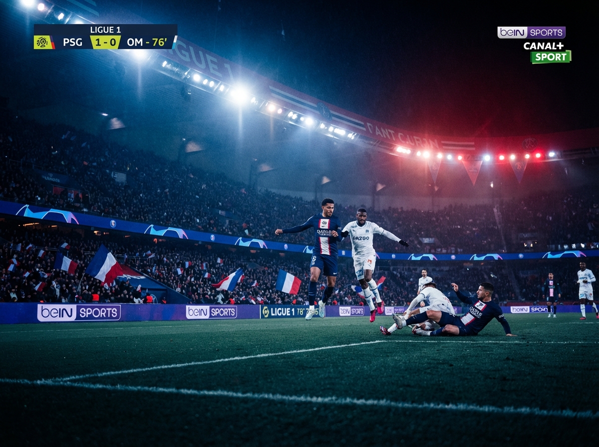 Match de Ligue 1 PSG-OM diffusé en 4K avec un abonnement IPTV 12 mois